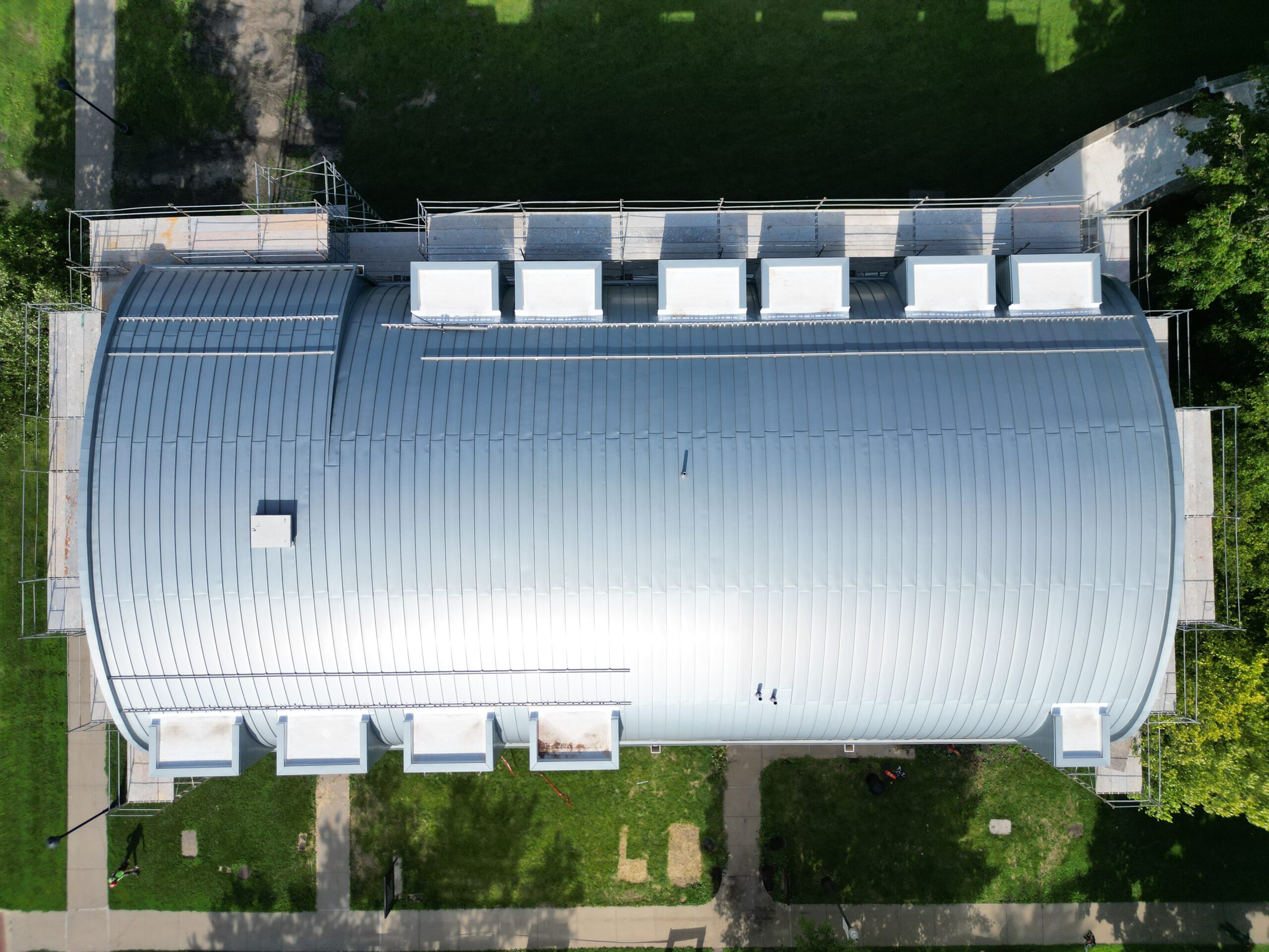 Grinnell College Dorms Zinc Standing Seam Roof