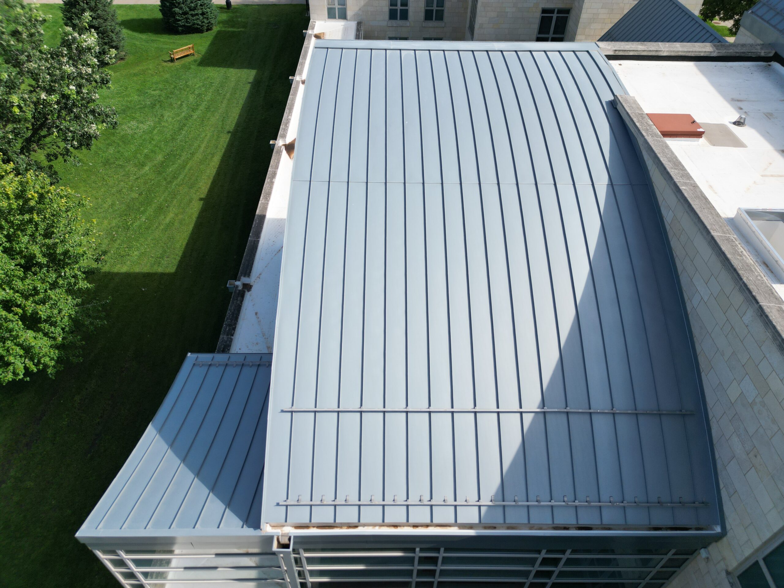 Grinnell College Dorms Zinc Standing Seam Roof